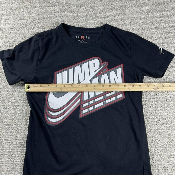 Nike Air Jordan Jump Man T-Shirt Black Boys Size Medium - Picture 5 of 7